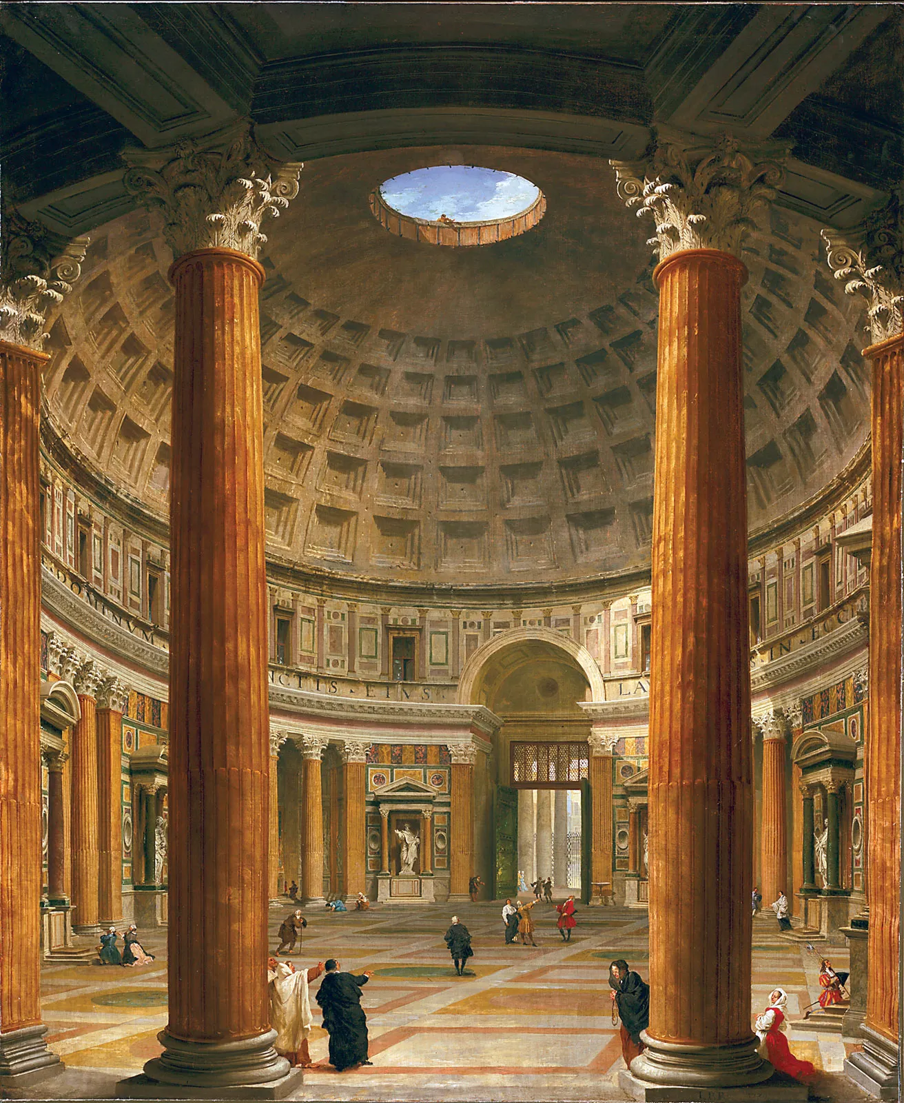 The dome of the Pantheon from the inside looking up